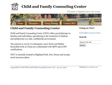 Tablet Screenshot of childandfamilynj.com